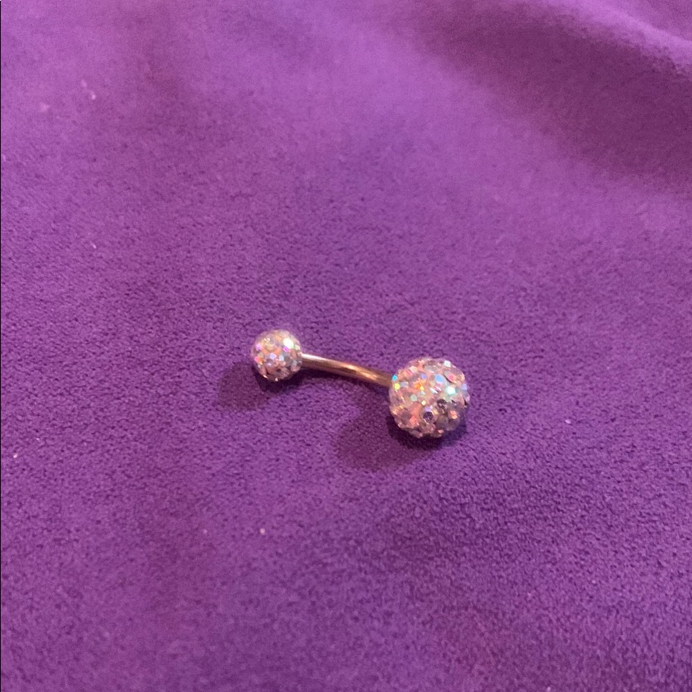 Sparkling Belly Button Ring